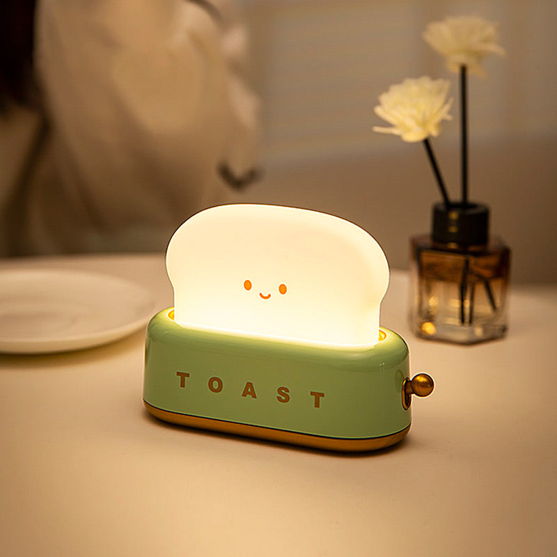 Śliczna lampka nocna na biurko w kształcie tostera