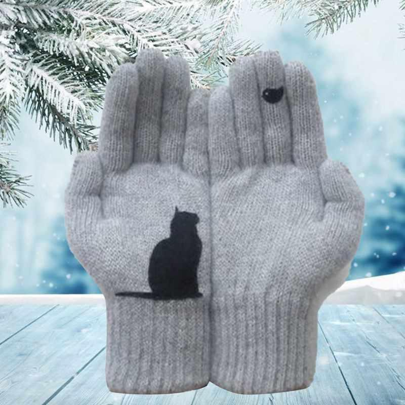 Zimowa gorąca wyprzedaż - bawełniane rękawiczki Cat Fan