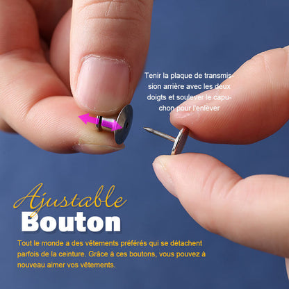 Adjustable press stud without nail Set (Pair).