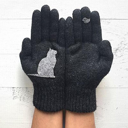 Zimowa gorąca wyprzedaż - bawełniane rękawiczki Cat Fan
