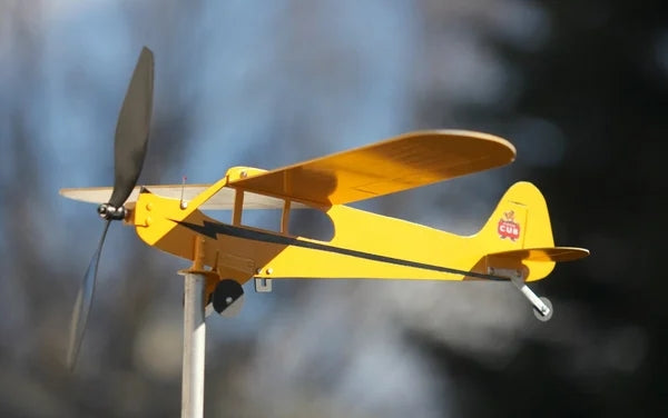 Piper J3 Cub Samolot Weathervane - Prezenty dla miłośników latania