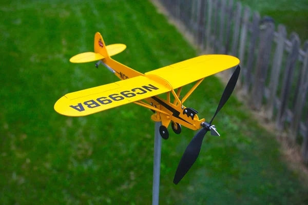 Piper J3 Cub Samolot Weathervane - Prezenty dla miłośników latania