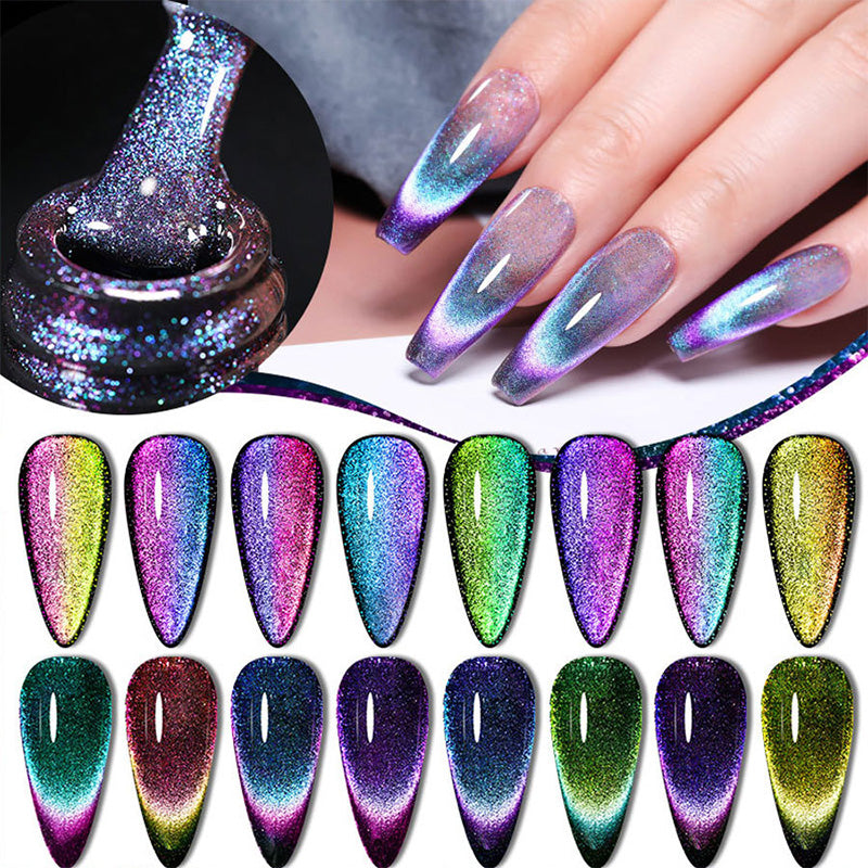 🎁Wykwintny prezent🎁 - 💅lakier do paznokci Super Galaxy Cat's Eye✨✨✨